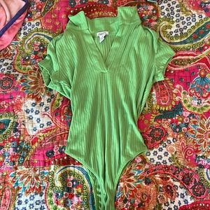 Lime green bodysuit